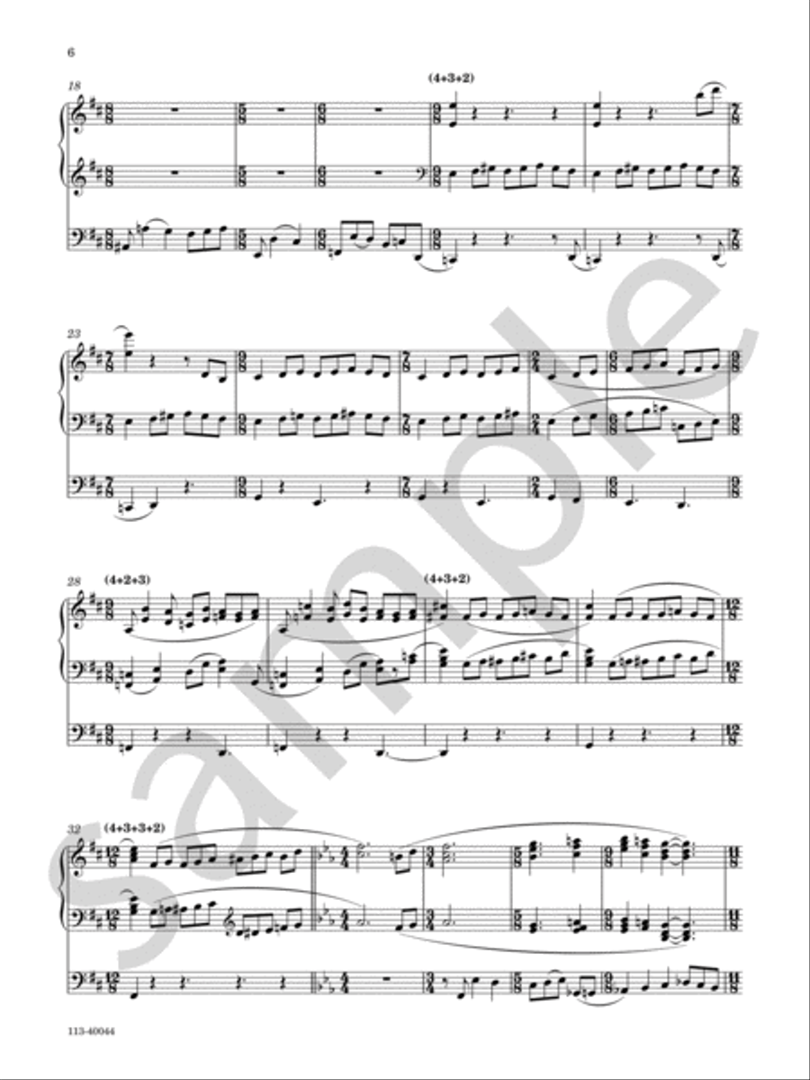 Two Studies On Chant Melodies Chamber Music scores gallery preview page 6