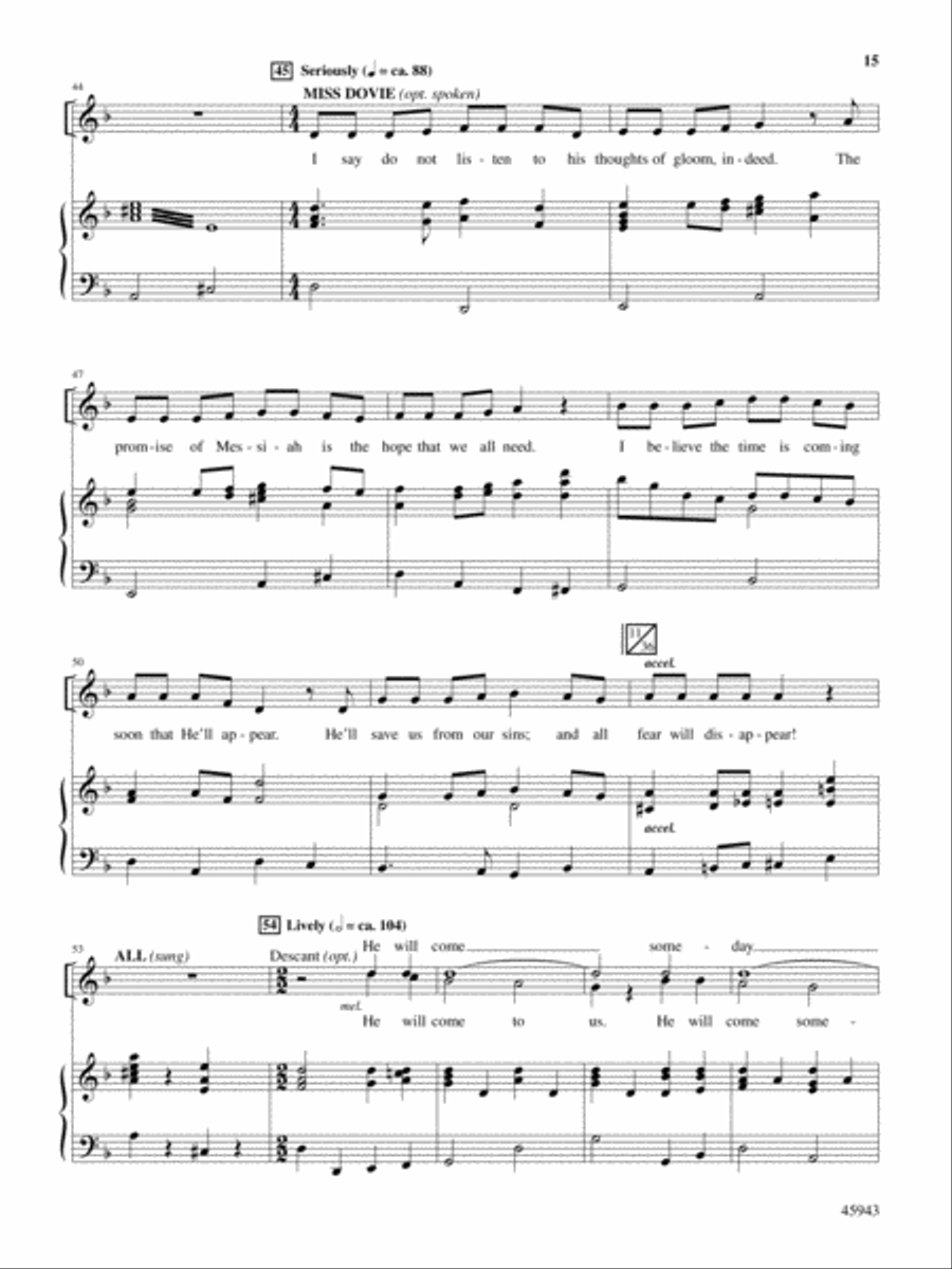 The Noel Critter Motel Choir scores gallery preview page 15