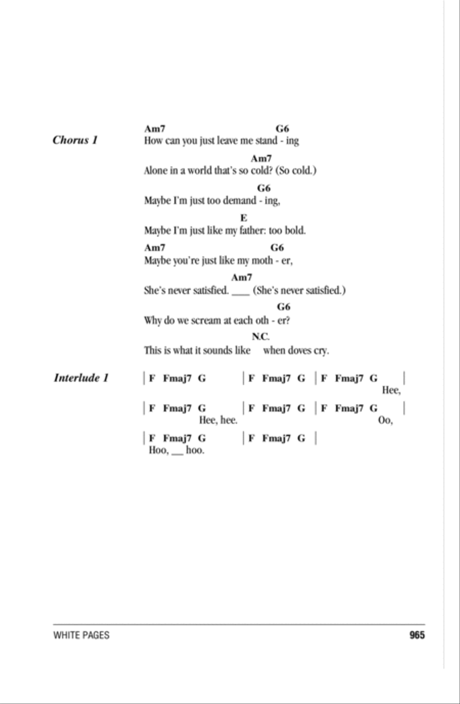 When Doves Cry Acoustic Guitar scores gallery preview page 2