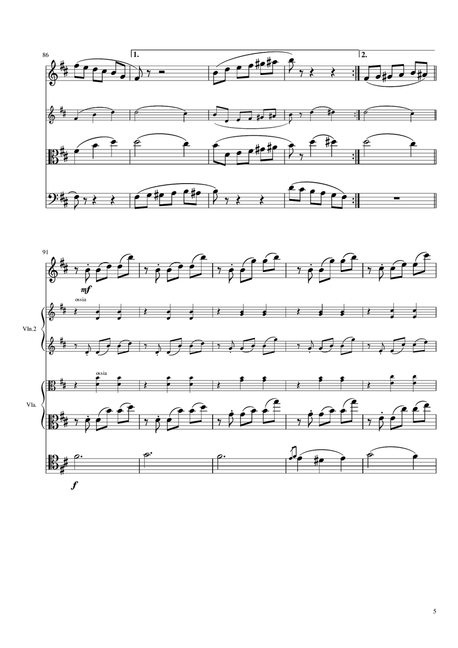 Waltz of the Flowers (The Nutcracker) for String Trio String Trio scores gallery preview page 5
