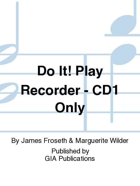 Do It! Play Recorder - Teacher's CD 1 only