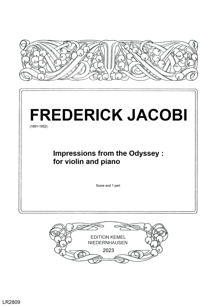 Impressions from the Odyssey Violin Solo scores gallery preview page 1