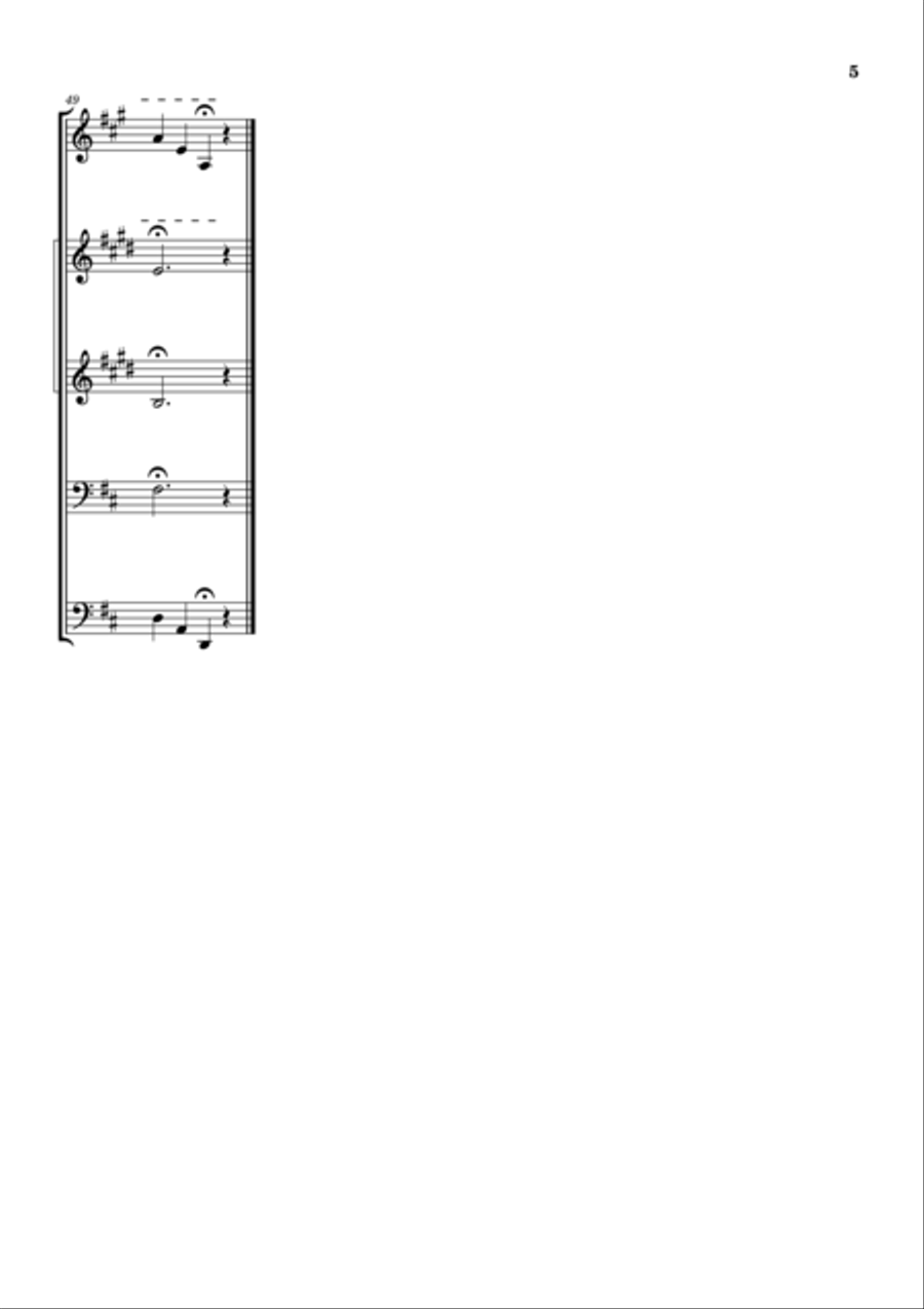 Prelude (from 'Te Deum') - EUROVISION SONG CONTEST THEME Brass Quintet scores gallery preview page 5