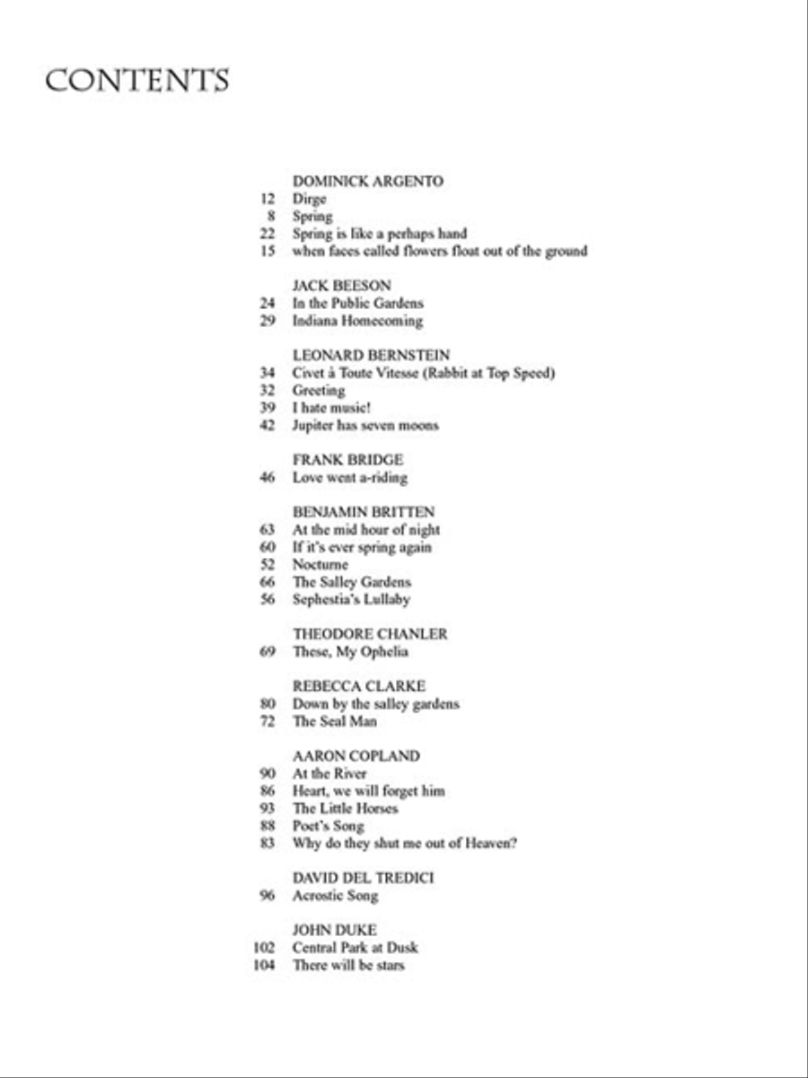 Art Song in English – 50 Songs by 21 American and British Composers Voice Solo scores gallery preview page 4