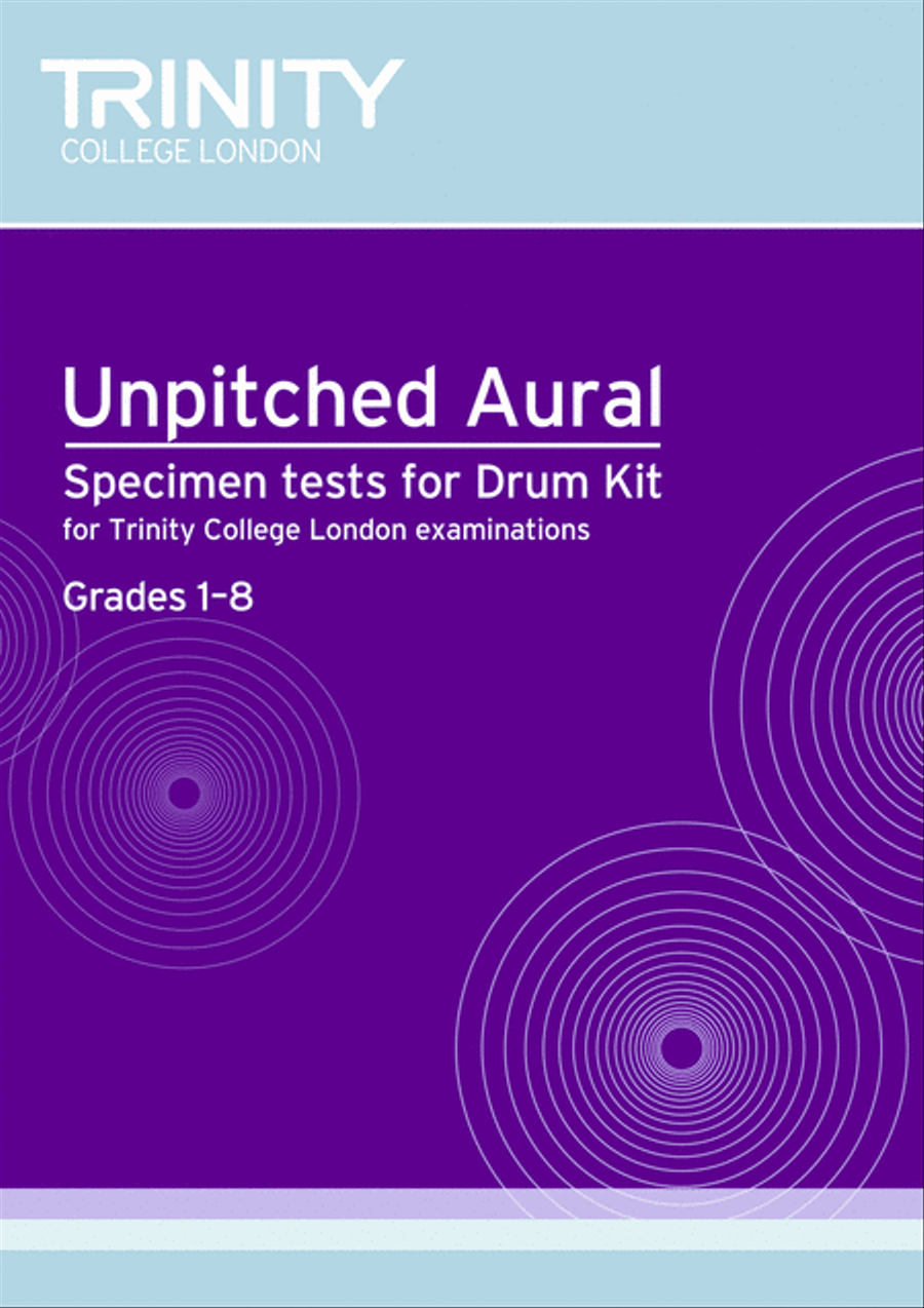 Unpitched Aural: Specimen tests for Drum Kit Drum Set scores gallery preview page 1