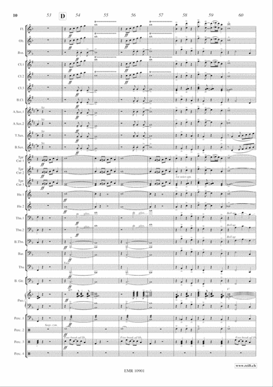 Jazzy Winds Jazzy Winds Concert Band scores gallery preview page 11