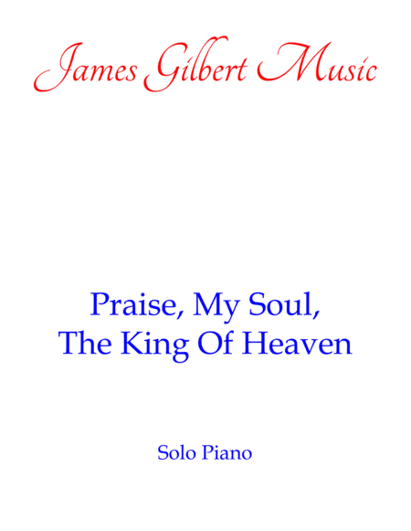 Praise, My Soul, The King Of Heaven [LAUDA ANIMA] image number null