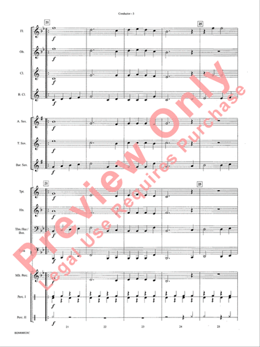 Simple Gifts Concert Band scores gallery preview page 8