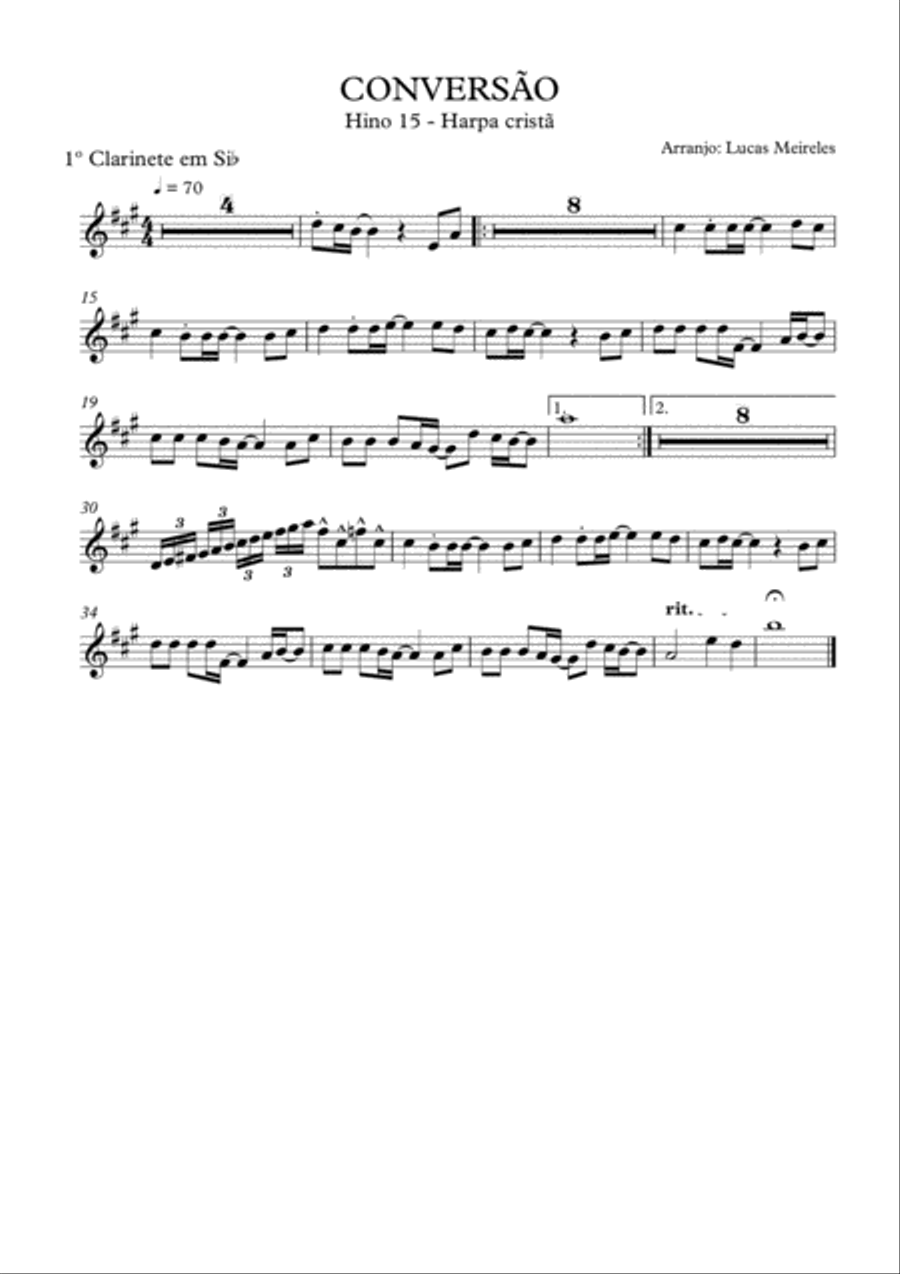 Conversion- Christian Harp Praise 15 Concert Band scores gallery preview page 1