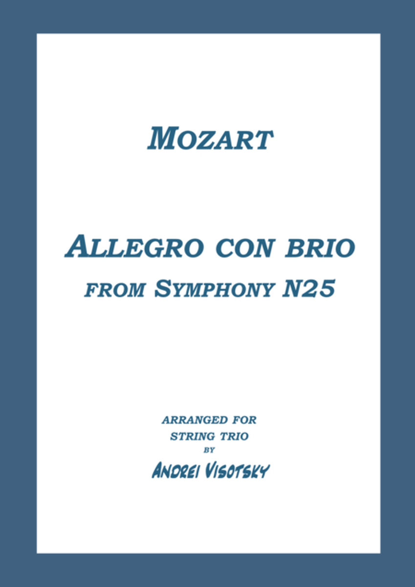 Allegro con brio from Symphony N25 image number null