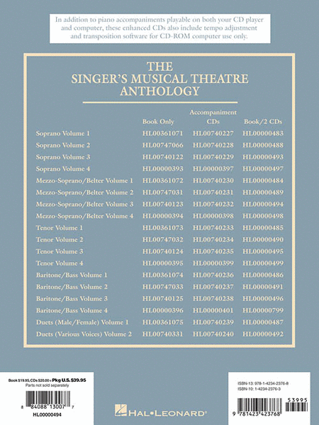 The Singer's Musical Theatre Anthology - Volume 3 - Mezzo Soprano image number null