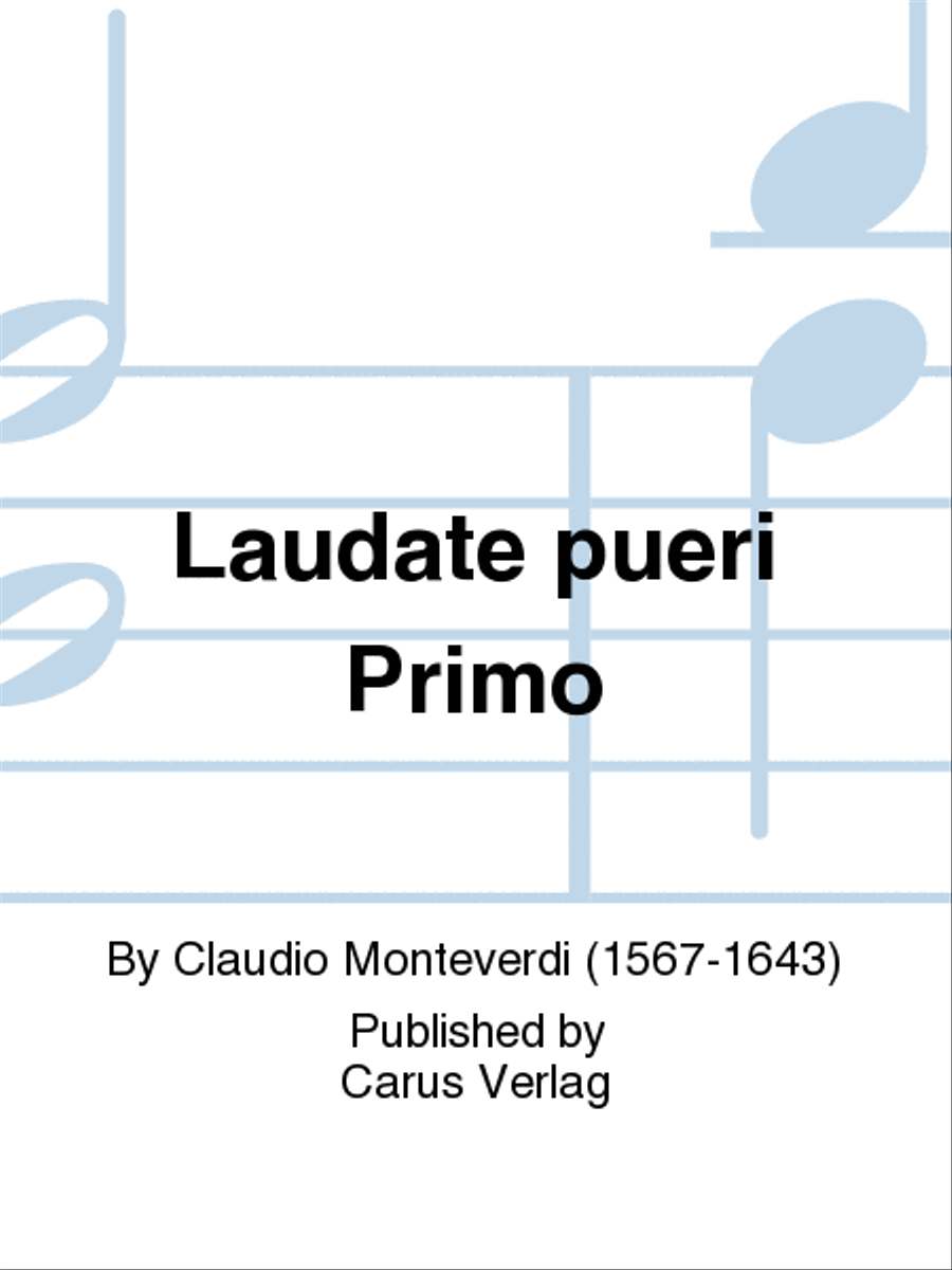 Laudate pueri Primo Laudate pueri Primo Basso Continuo scores gallery preview page 1