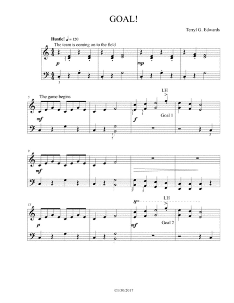 Goal! Piano Method scores gallery preview page 1