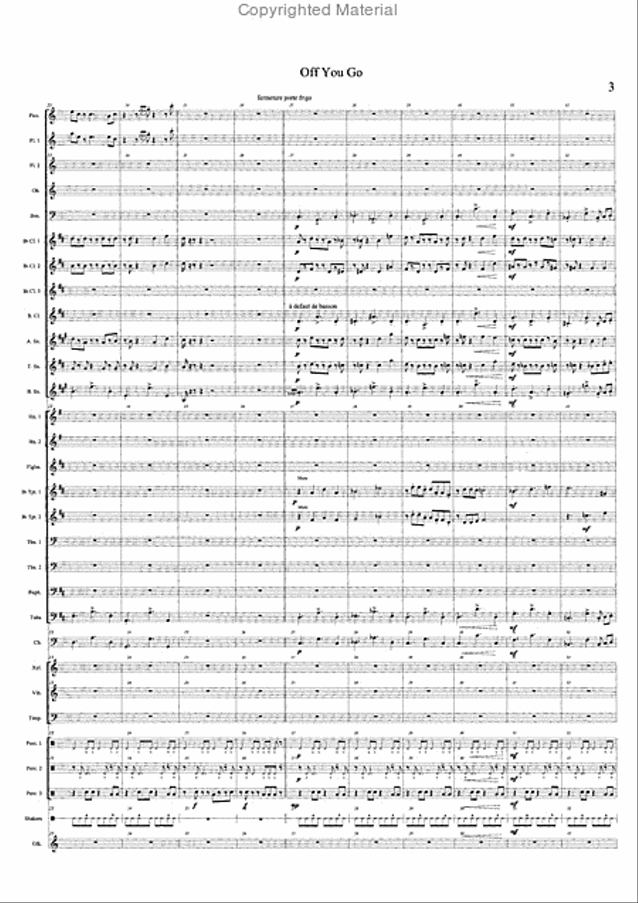 Off You Go Concert Band scores gallery preview page 4