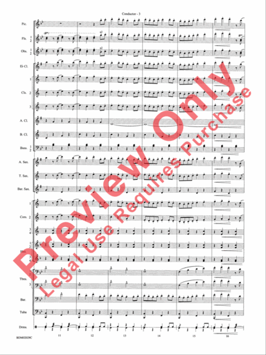 George Washington Bicentennial March Concert Band scores gallery preview page 6