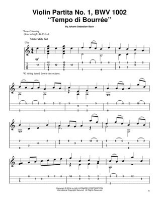 Book cover for Tempo Di Bourree, BWV 1002