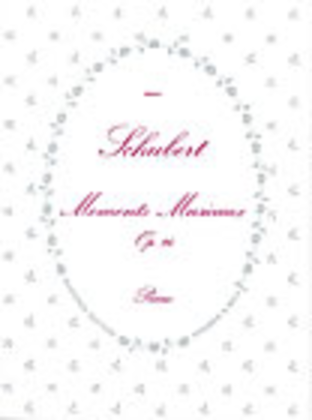 Book cover for Moments Musicaux, D.780, Op. 94