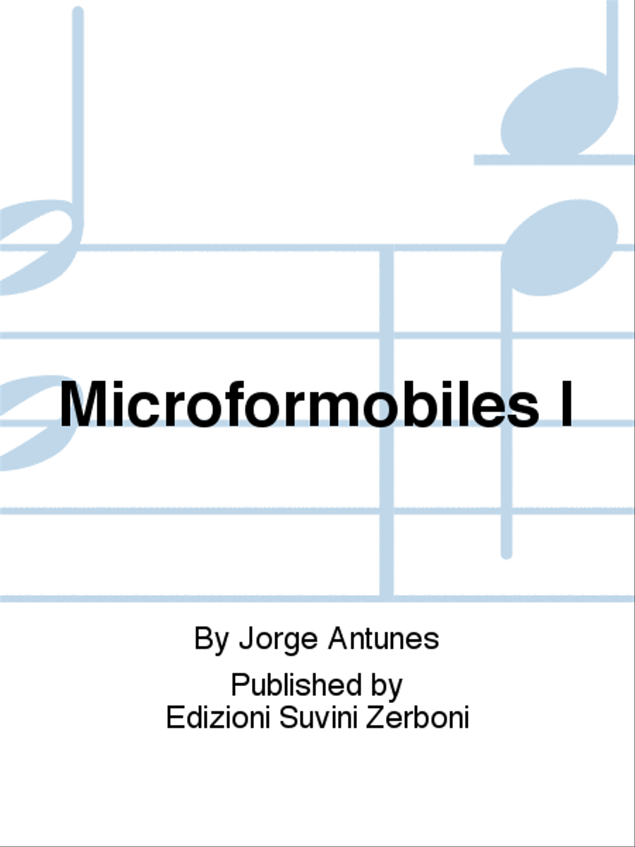 Microformobiles I Microformobiles I Piano Accompaniment scores gallery preview page 1