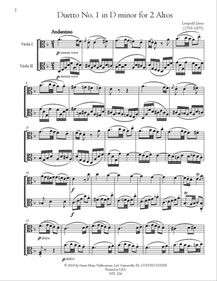 3 Duos for 2 Violas String Duet scores gallery preview page 2