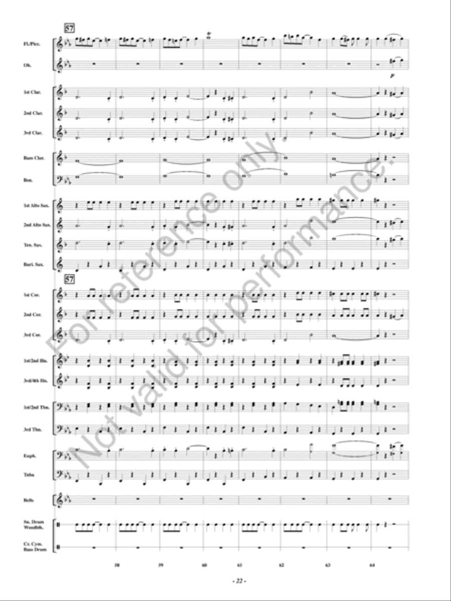 The Huntress Concert Band scores gallery preview page 23