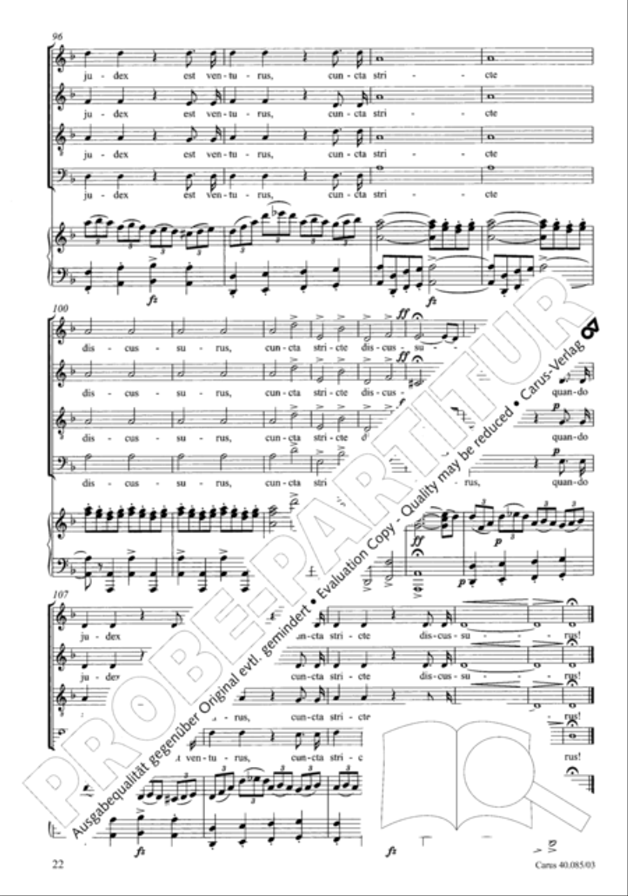 Missa pro defunctis Missa pro defunctis 4-Part scores gallery preview page 23