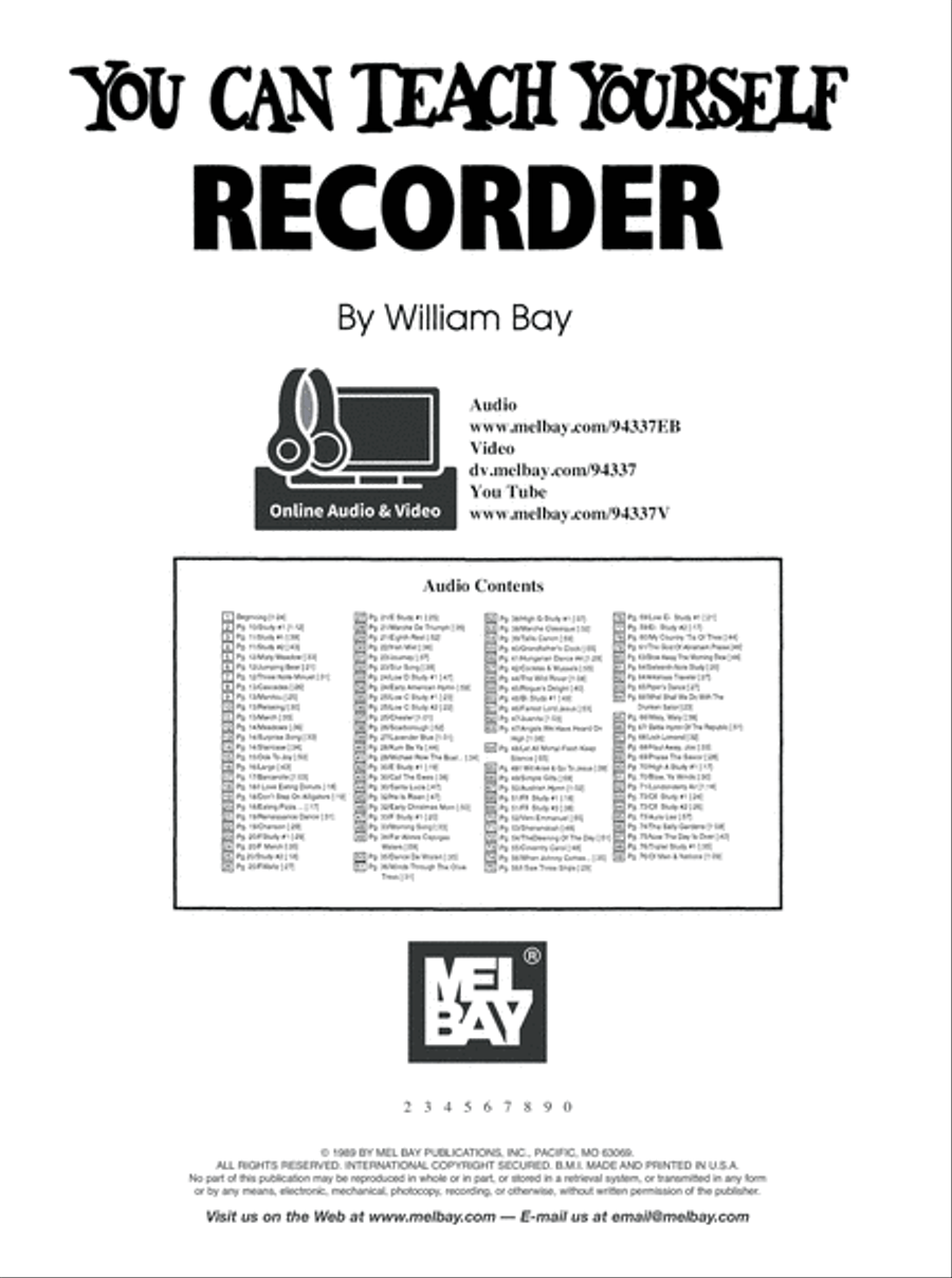 You Can Teach Yourself Recorder Recorder scores gallery preview page 7