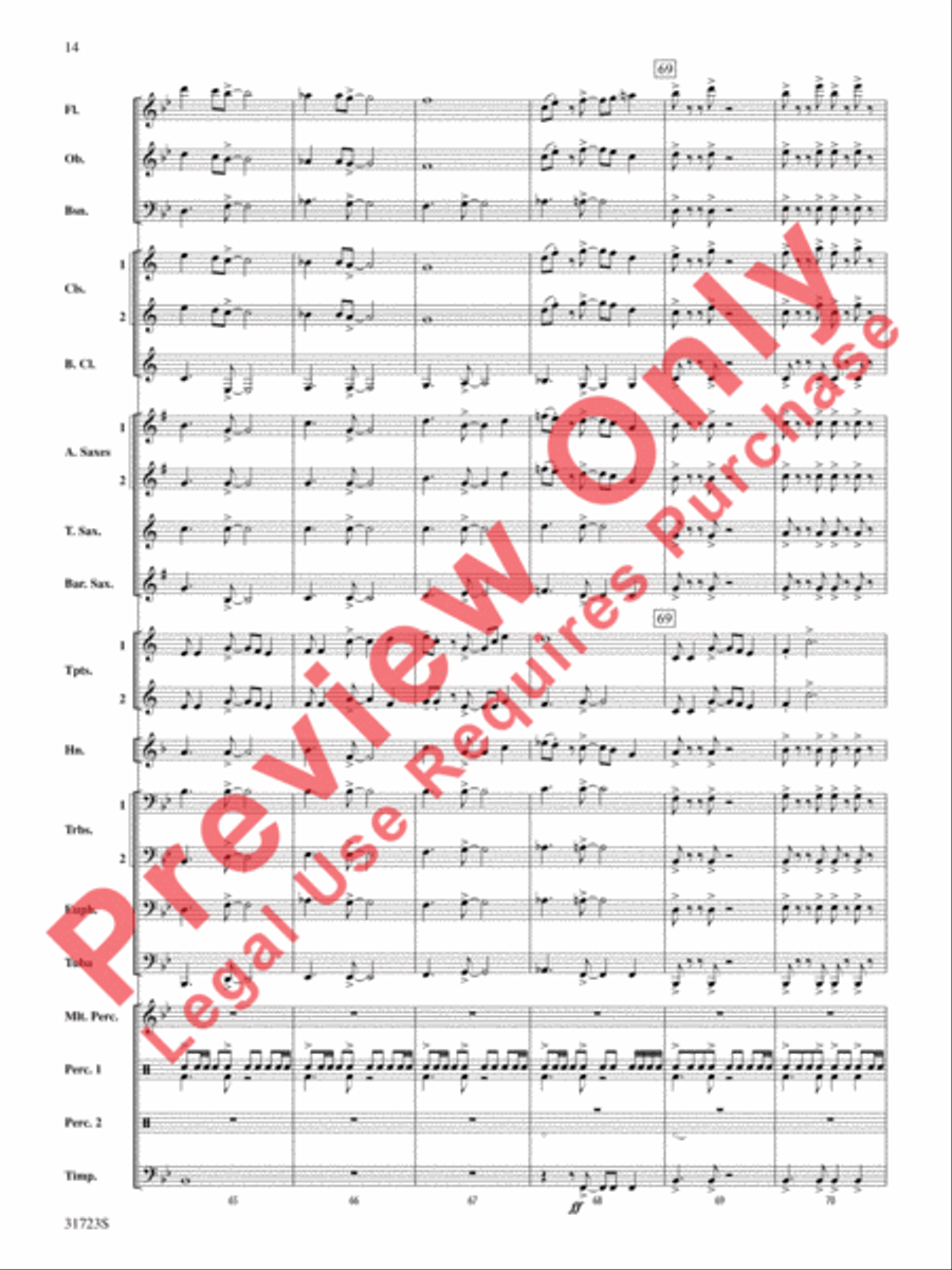 Western Horizons Concert Band scores gallery preview page 15
