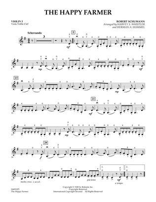 The Happy Farmer - Violin 3 (Viola Treble Clef)