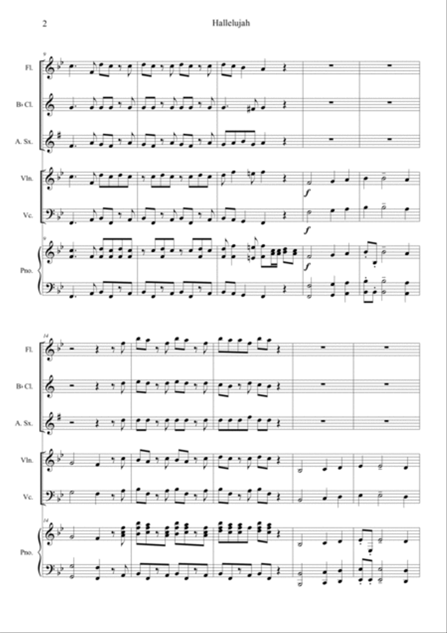Messiah, HWV 56: Hallelujah Orchestra scores gallery preview page 2
