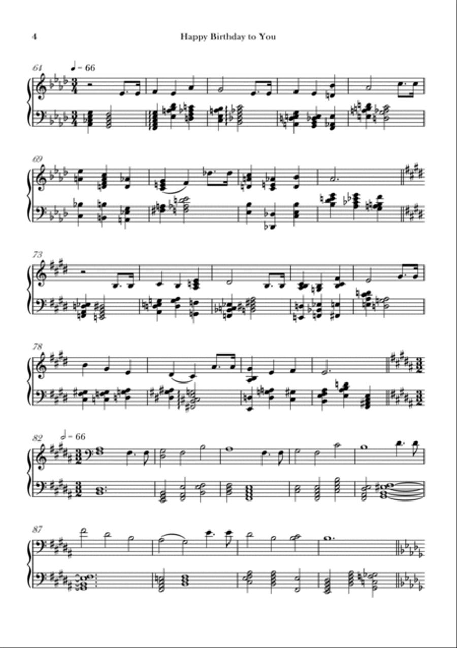 happy birthday to you Piano Method scores gallery preview page 4