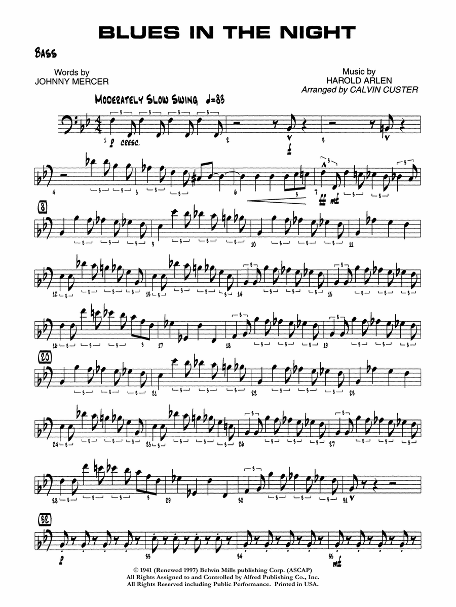 Blues in the Night: String Bass
