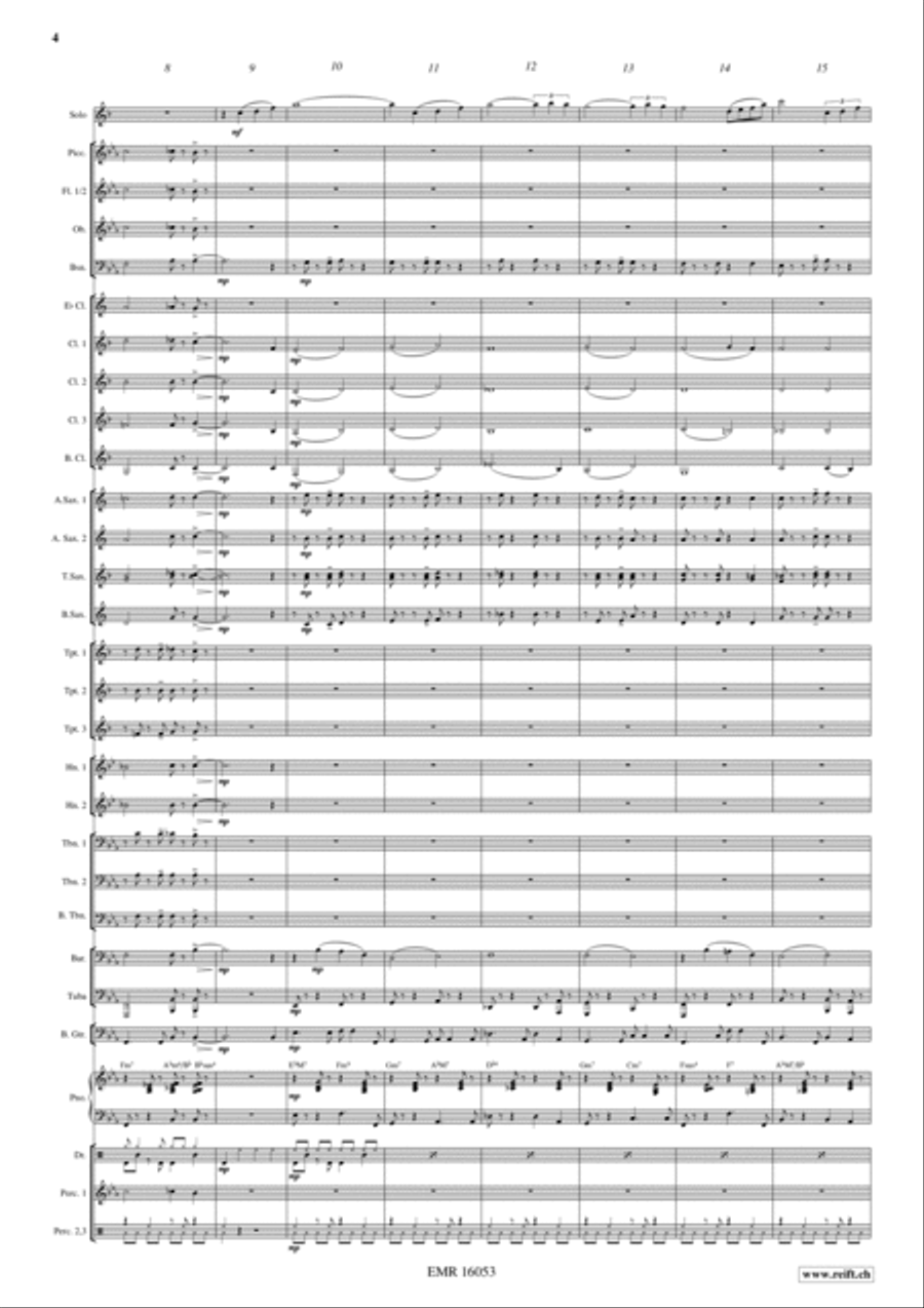 Blue Clarinet Concert Band scores gallery preview page 5