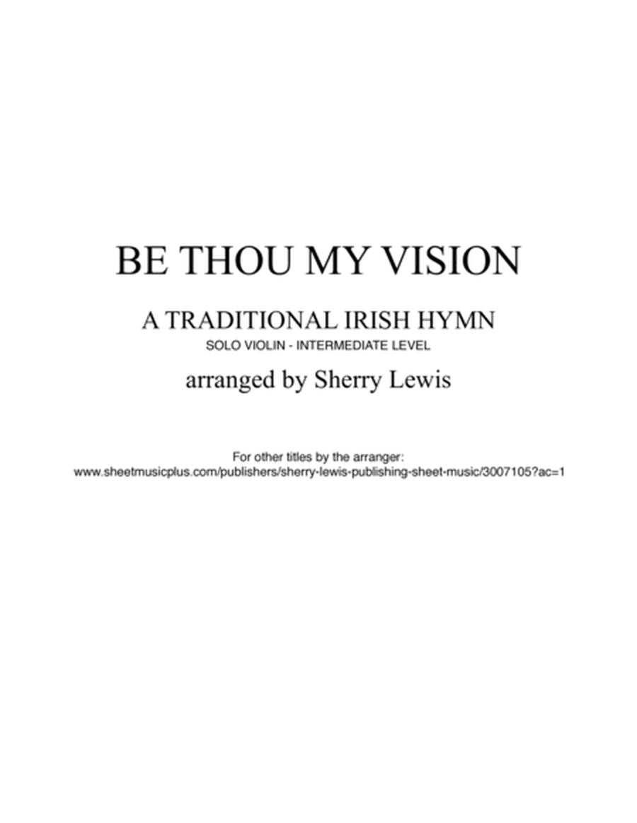 BE THOU MY VISION, A Traditional Irish Hymn, Solo Violin image number null