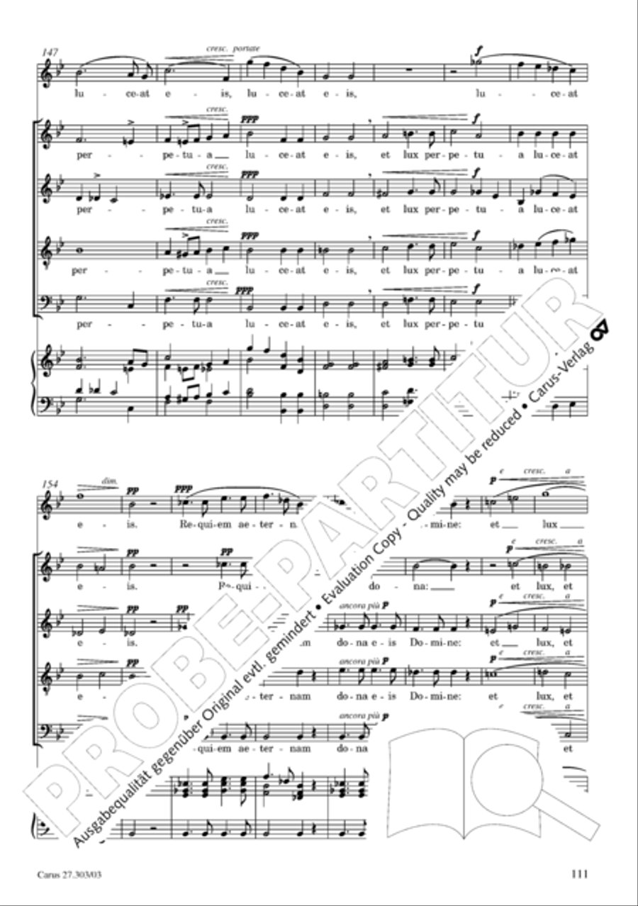 Messa da Requiem 4-Part scores gallery preview page 112