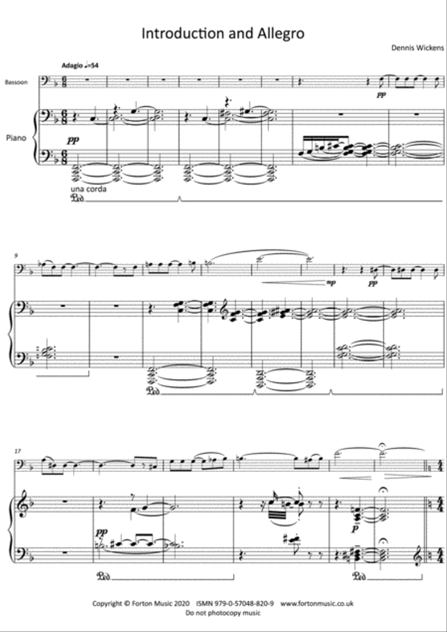Introduction and Allegro Bassoon scores gallery preview page 2