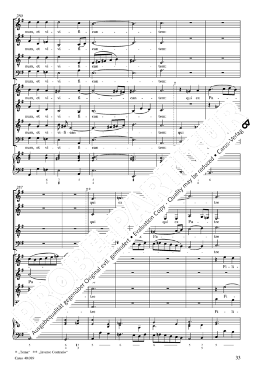 Credo a 8 voci Credo a 8 voci 4-Part scores gallery preview page 34