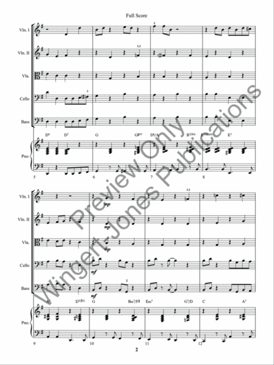 No Bow Blues No Bow Blues String Orchestra scores gallery preview page 5