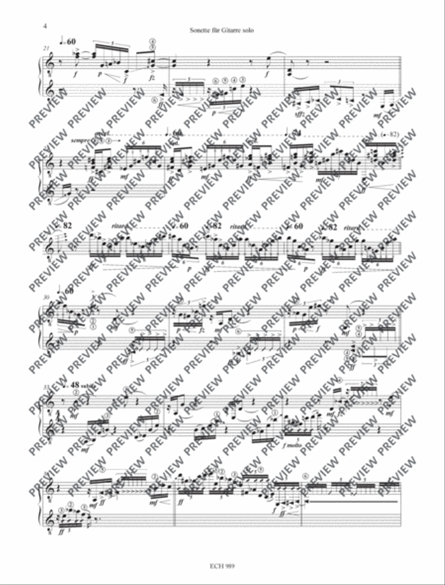 Sonette Sonette Guitar scores gallery preview page 5