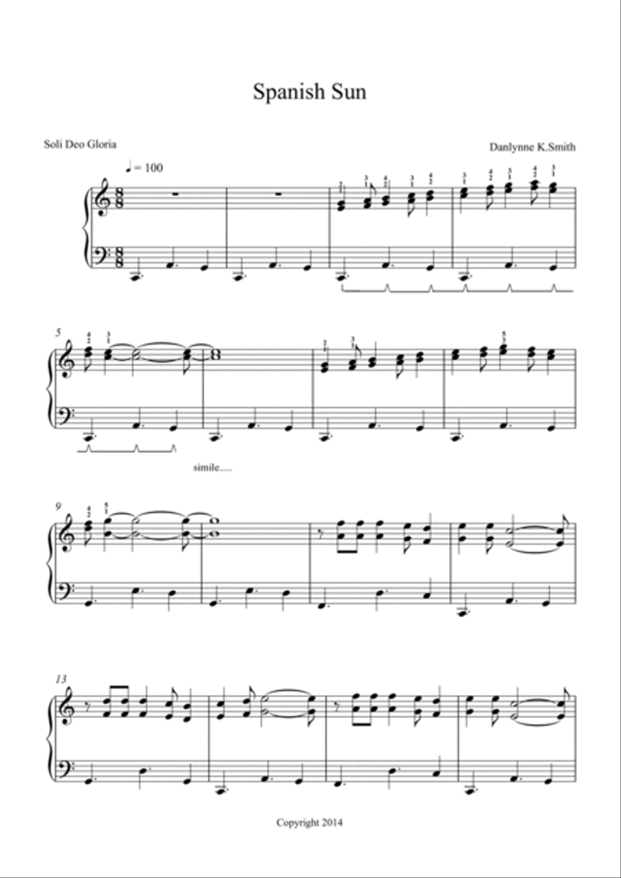 Spanish Sun Spanish Sun Piano Method scores gallery preview page 2