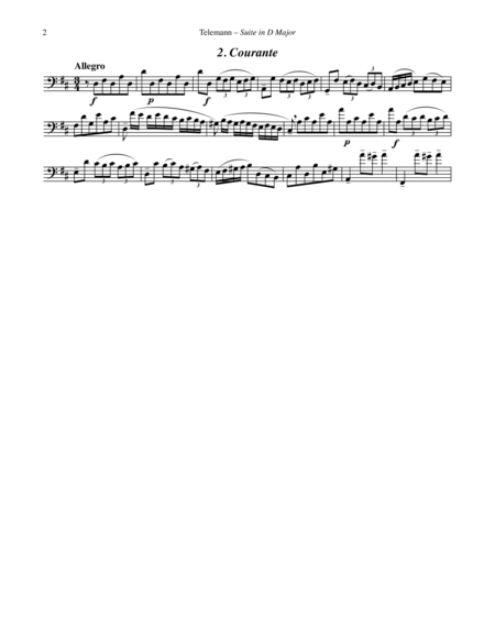 Suite in D major for Unaccompanied Euphonium