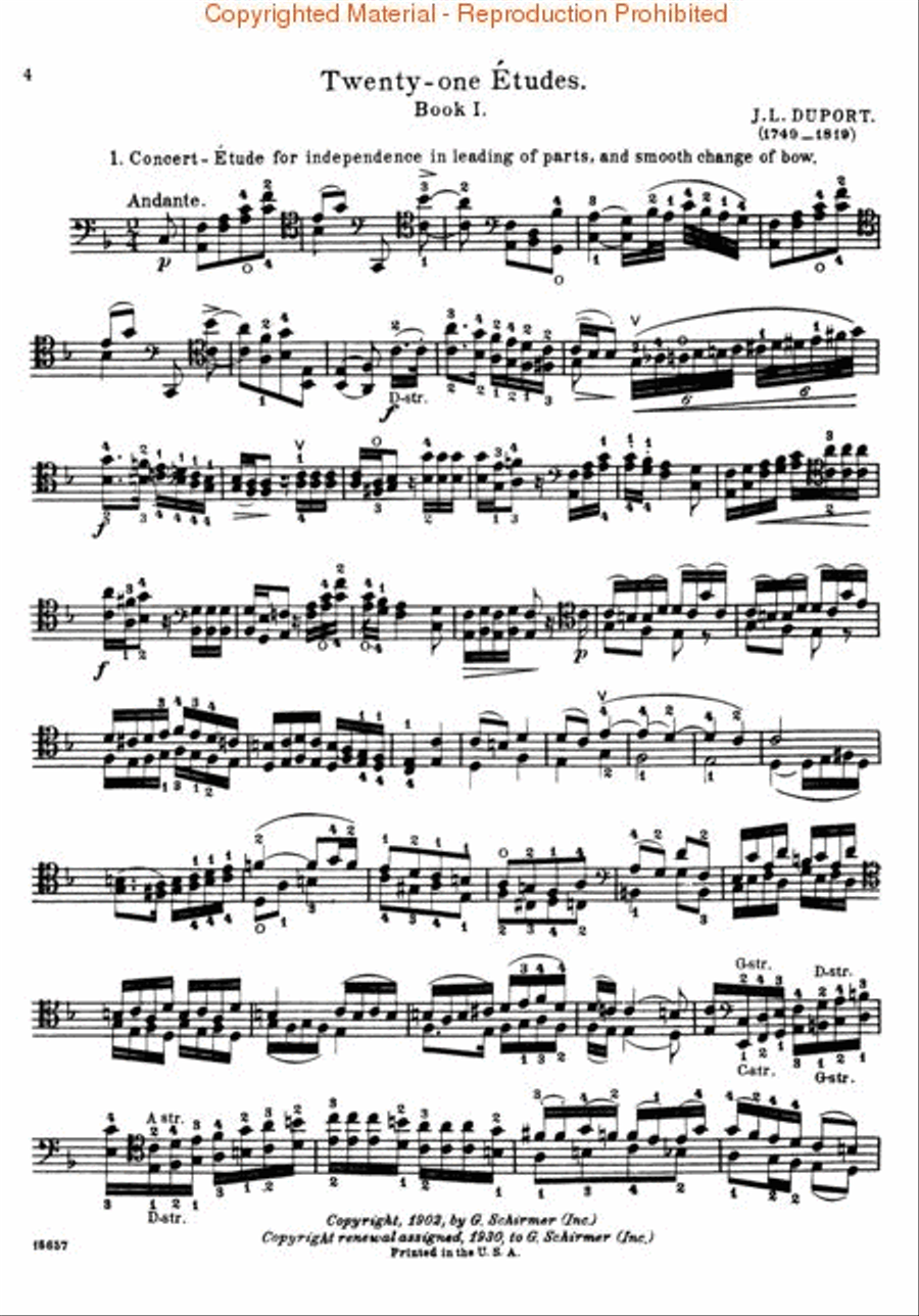 21 Etudes – Book 1 Cello Solo scores gallery preview page 2