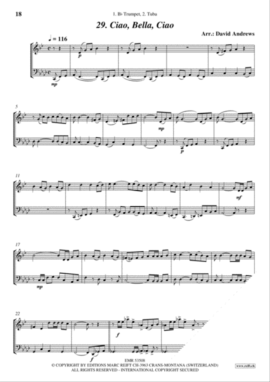 Greatest Duets Volume 3 Trumpet scores gallery preview page 11