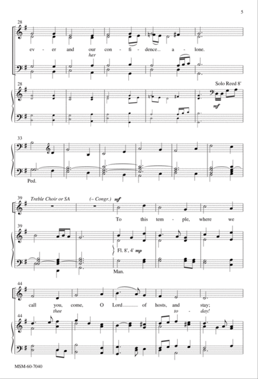Christ Is Made the Sure Foundation 4-Part scores gallery preview page 4