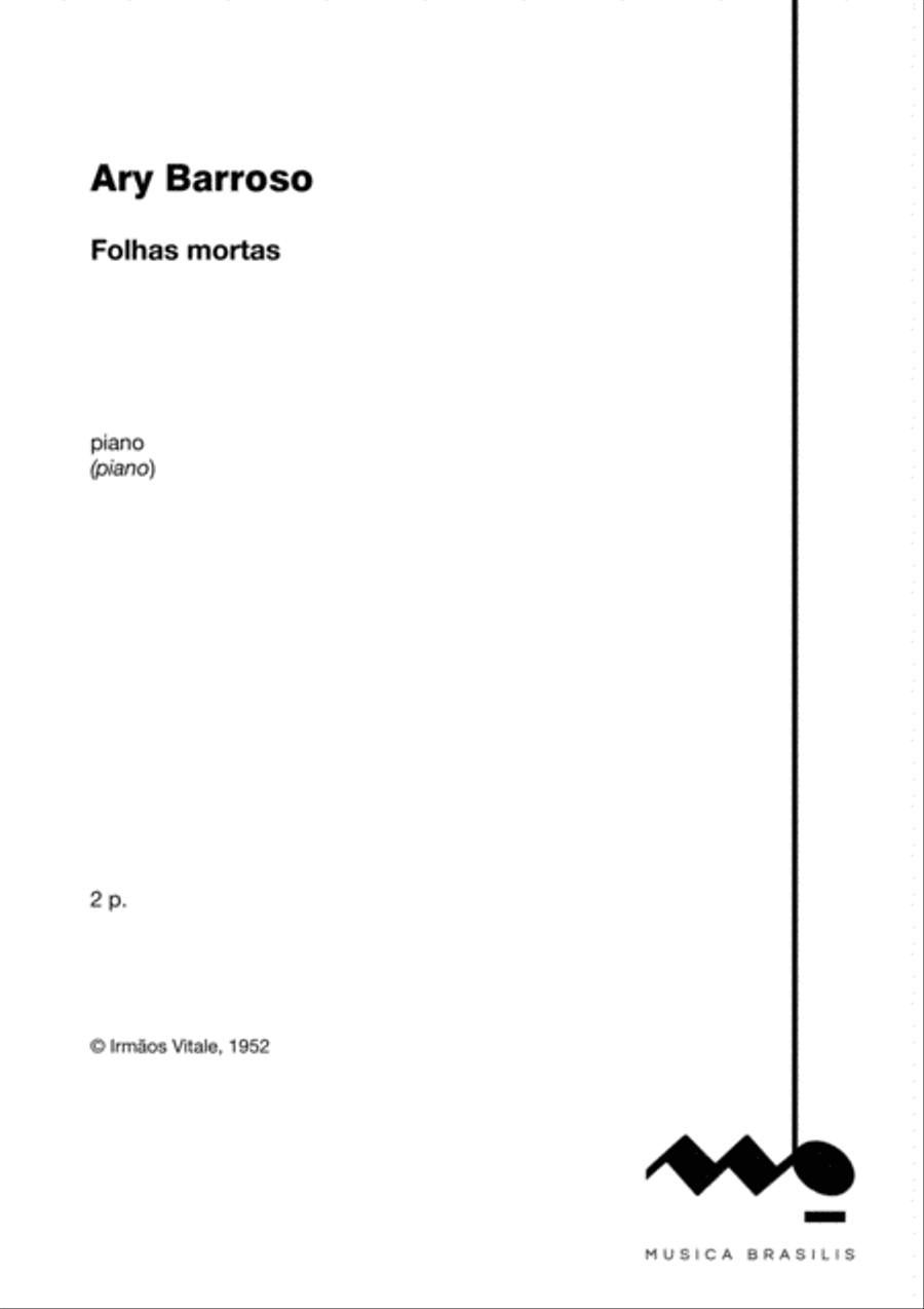 Folhas mortas Folhas mortas Piano Solo scores gallery preview page 2