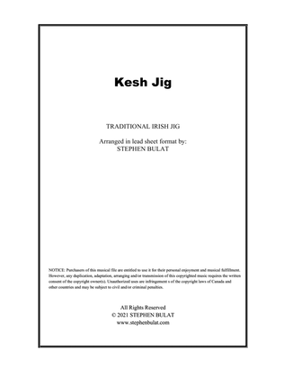 Kesh Jig (Irish Traditional) - Lead sheet in original key of G