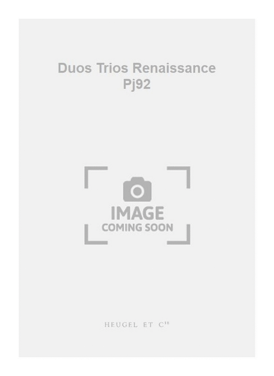 Duos Trios Renaissance Pj92 Choir scores gallery preview page 1