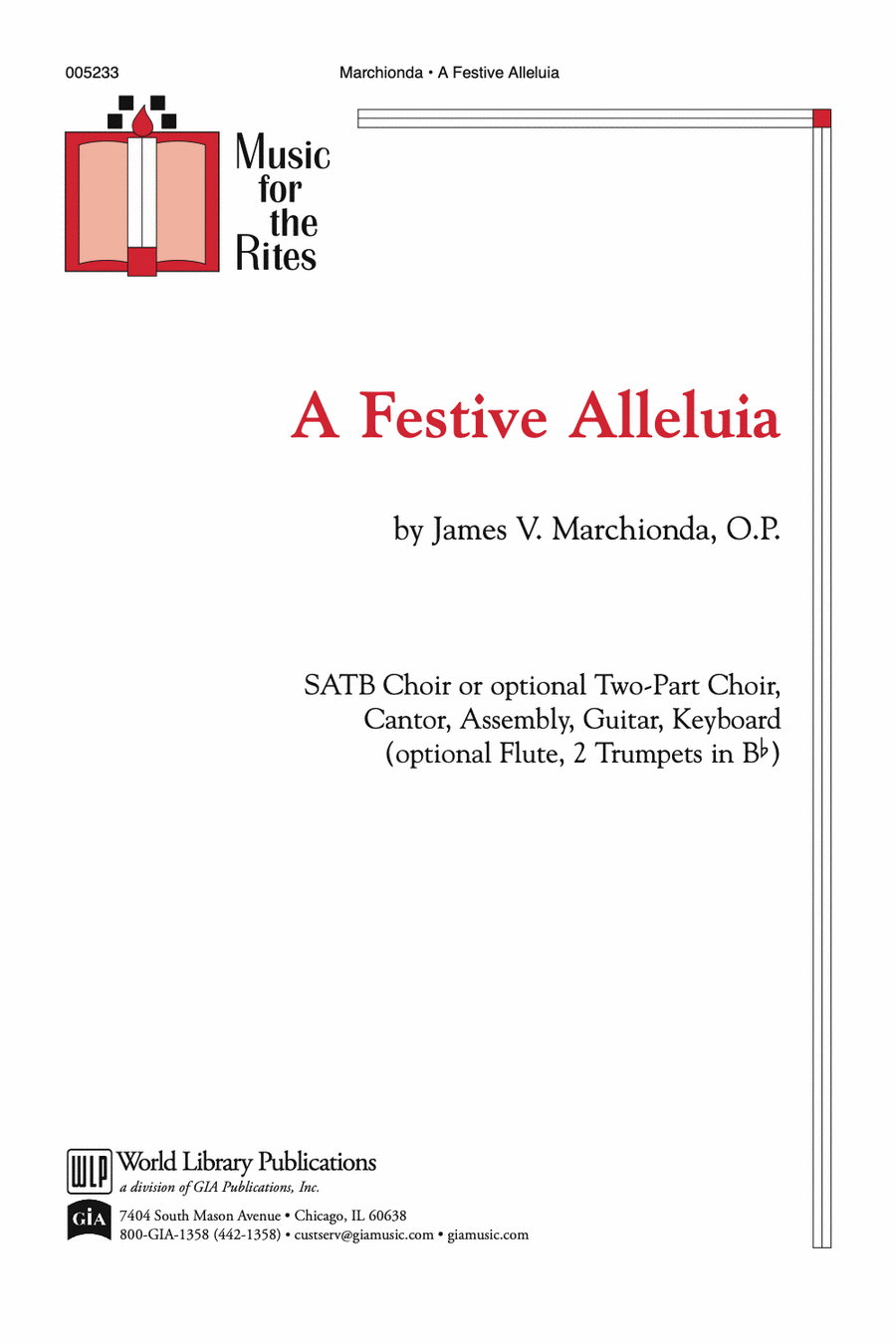 A Festive Alleluia 4-Part scores gallery preview page 1
