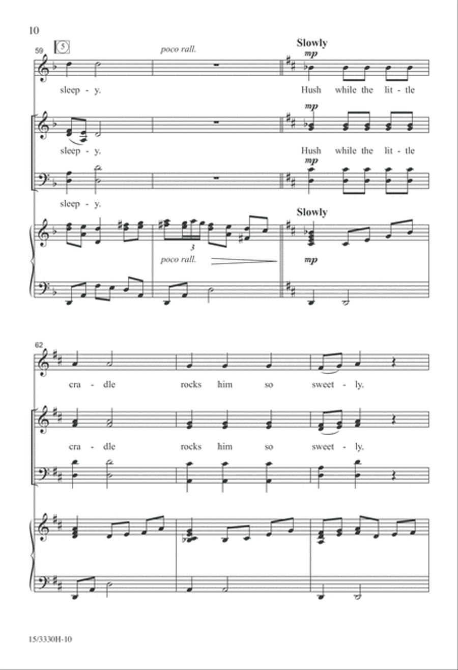 A la Nanita Nana A la Nanita Nana 4-Part scores gallery preview page 10