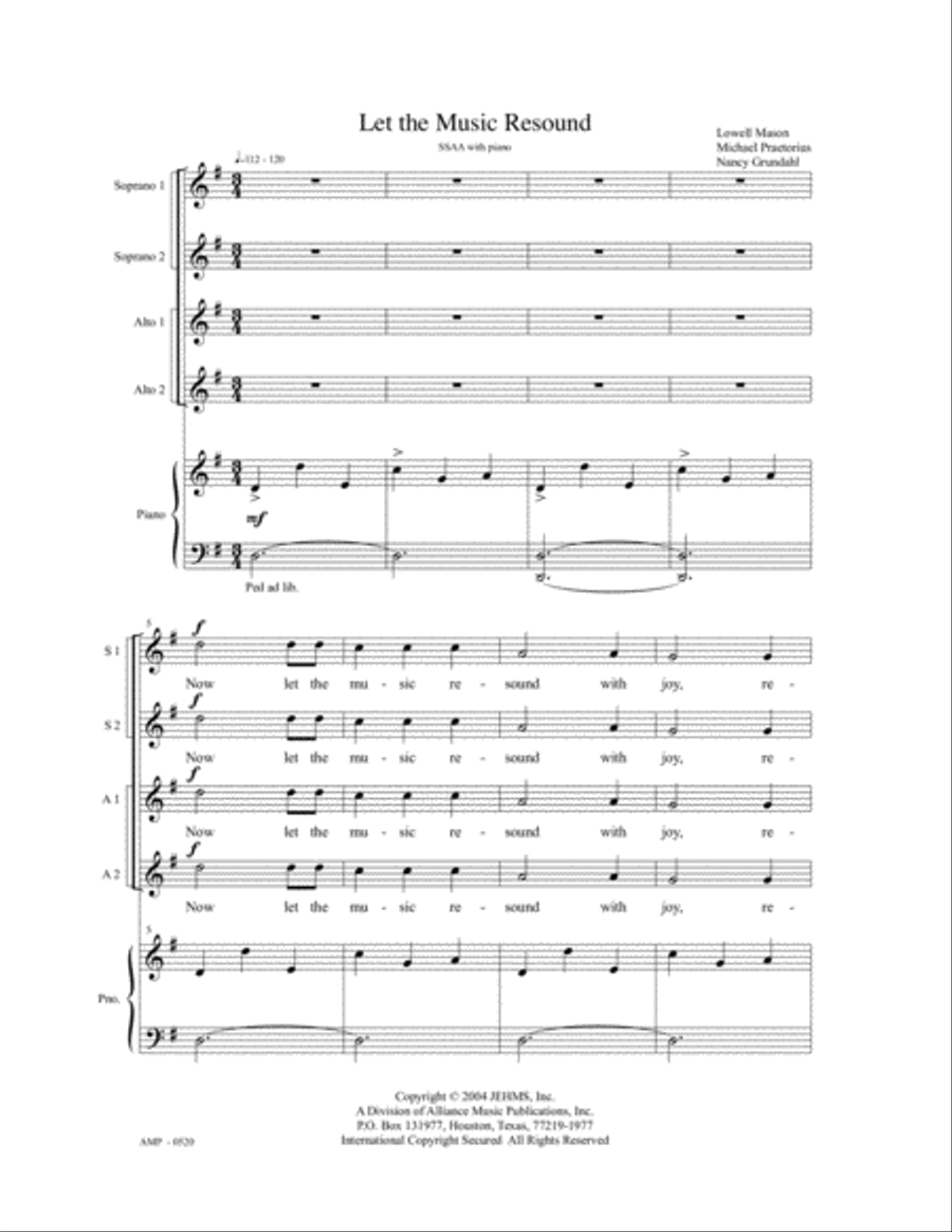 Let the Music Resound SSAA scores gallery preview page 2