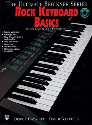 Book cover for Ultimate Beginner Rock Keyboard Basics